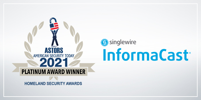 Singlewire Software wins four 2021 ASTORS Awards
