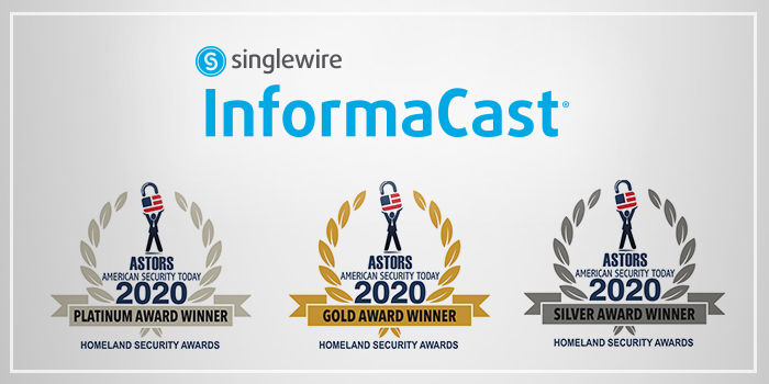 Singlewire Software wins three 2020 ASTORS Awards