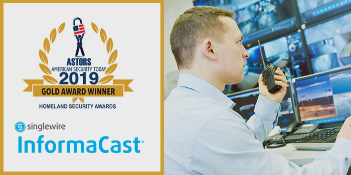 Singlewire Software wins 2019 ASTORS Award for InformaCast Fusion.