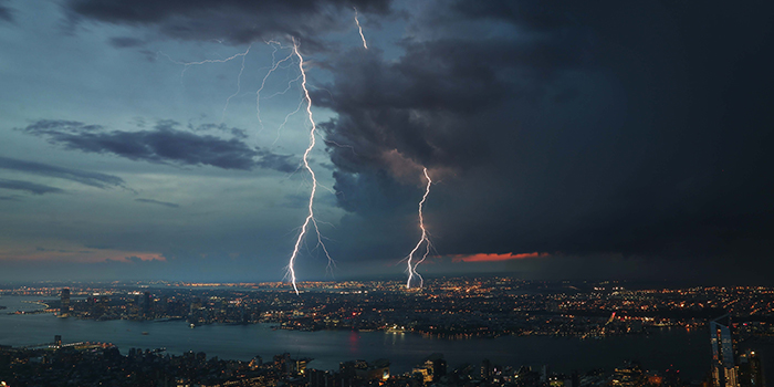 Severe weather thunderstorm