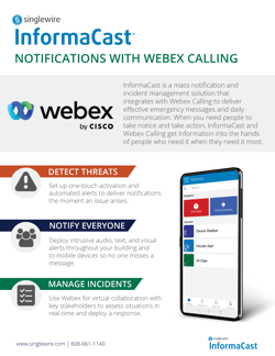 InformaCast Notifications With Webex Calling