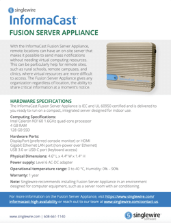 InformaCast Fusion Server Appliance