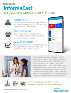 InformaCast Mass Notification for Healthcare