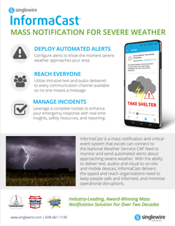 InformaCast Mass Notification for Severe Weather