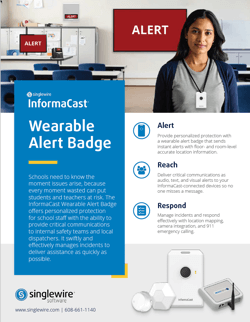 InformaCast Wearable Alert Badge