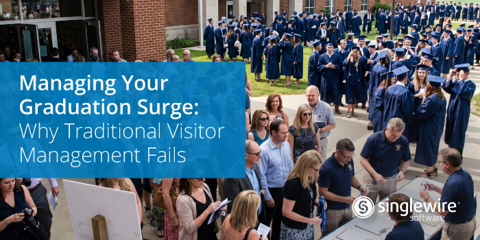 visitors attending graduation