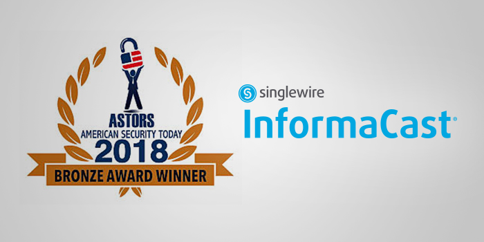 Singlewire Software wins 2018 ASTORS Award for InformaCast Fusion