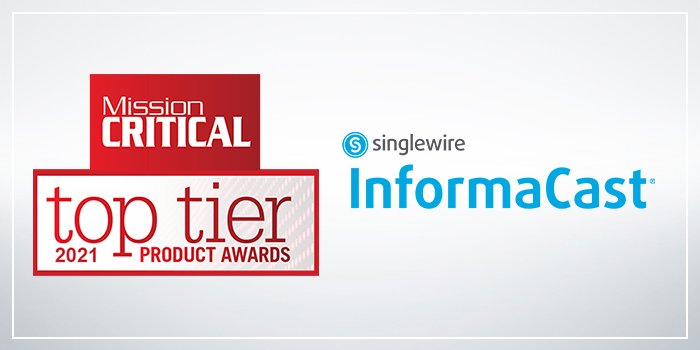 Singlewire Software wins 2021 Mission Critical Top Tier Product Award