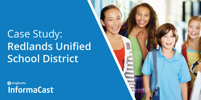 Redlands USD uses InformaCast to send notification between facilities, with parents, and the public.