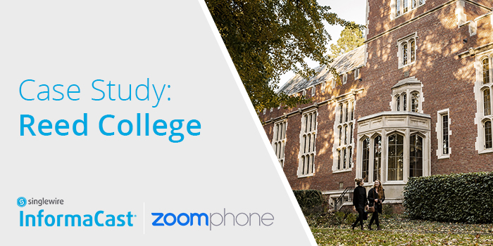 Reed College uses Zoom and InformaCast.