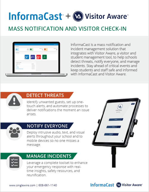 InformaCast Plus Visitor Aware - Mass Notification and Visitor Check In