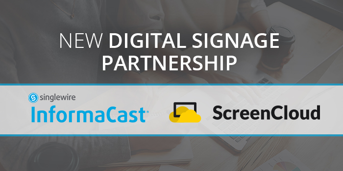 Singlewire Software now offers InformaCast integration with ScreenCloud.