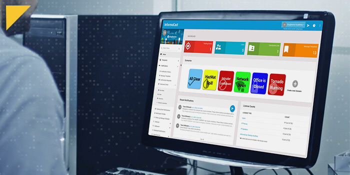 InformaCast software command center graphic