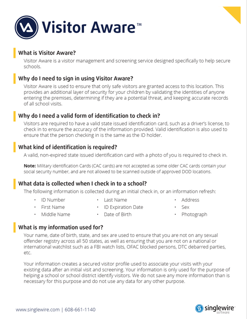 Visitor Aware K-12 FAQs