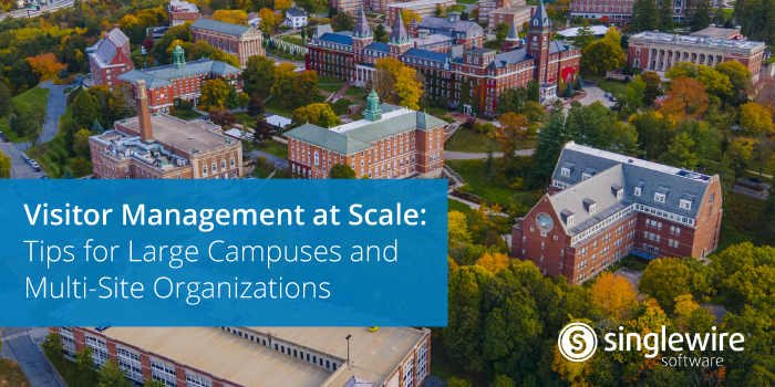 large campus overhead shot