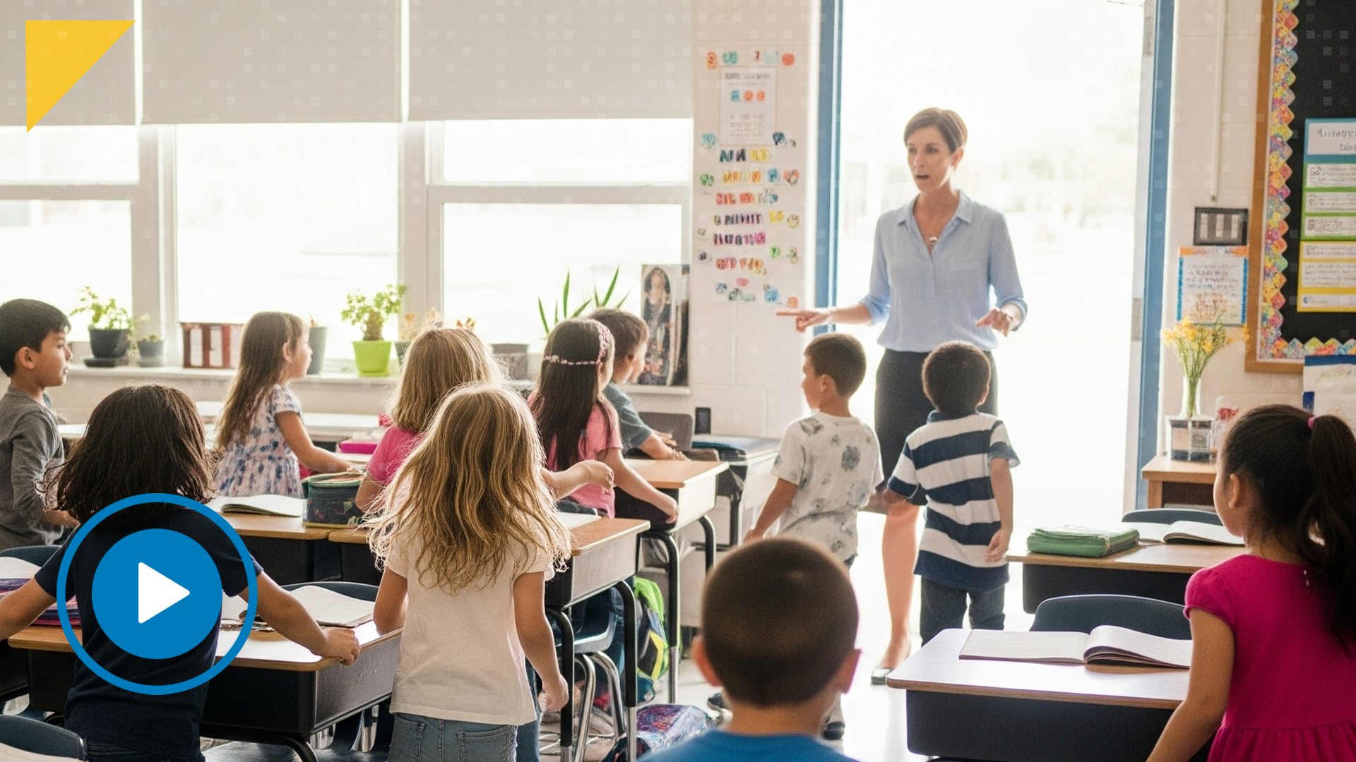 teacher in a classroom